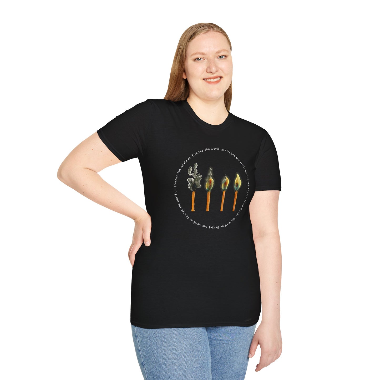 Light the World on Fire Unisex Softstyle T-Shirt