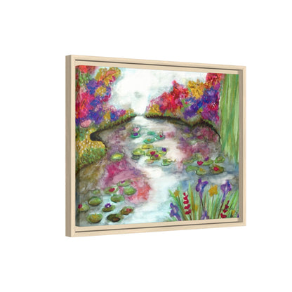 Floral Summer Pond Framed Wall Art