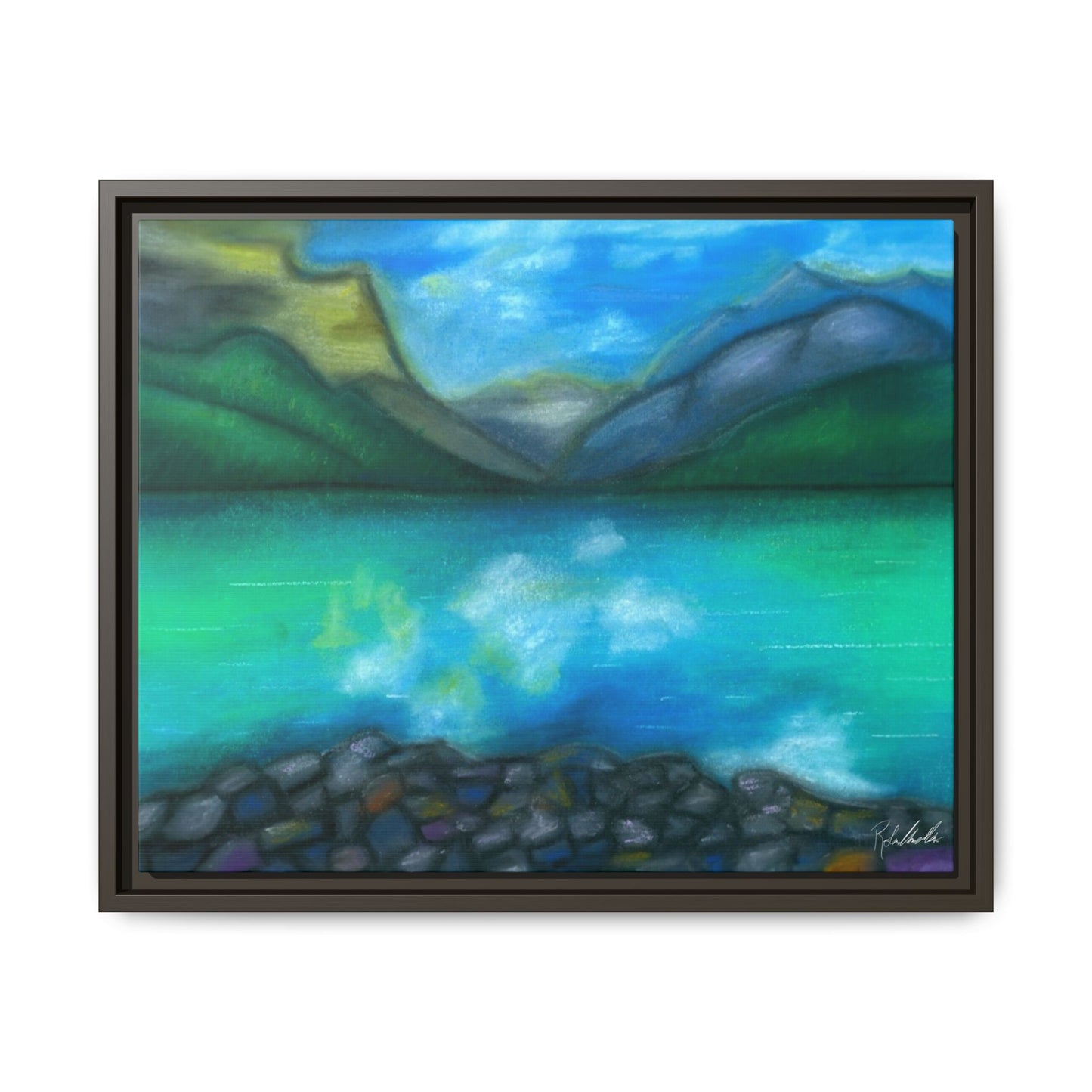 Mountain Lake Framed Wall Art