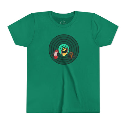Youth Tee — Cute Cool Beans Retro Vinyl Graphic