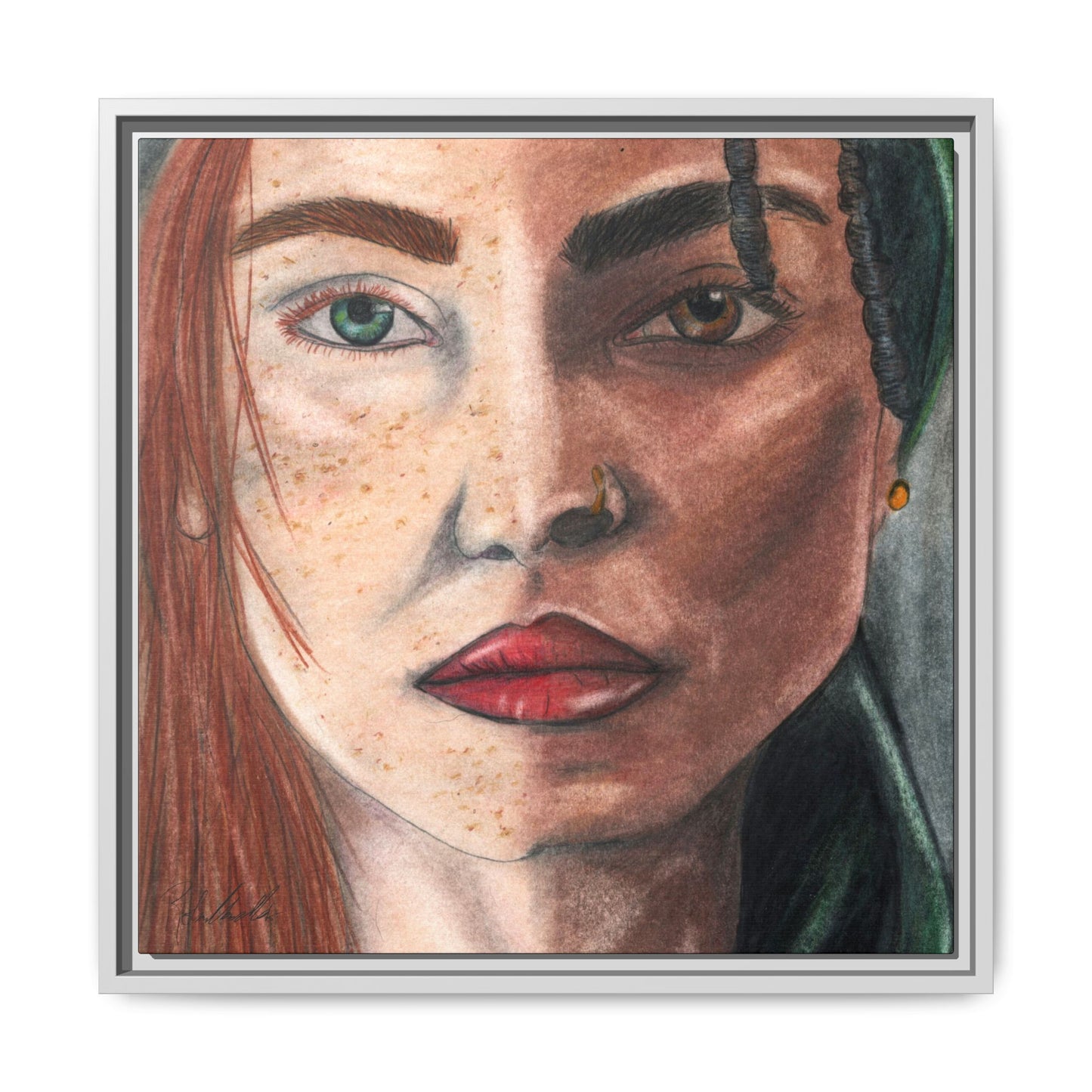 Beyond Race Woman Framed Wall Art