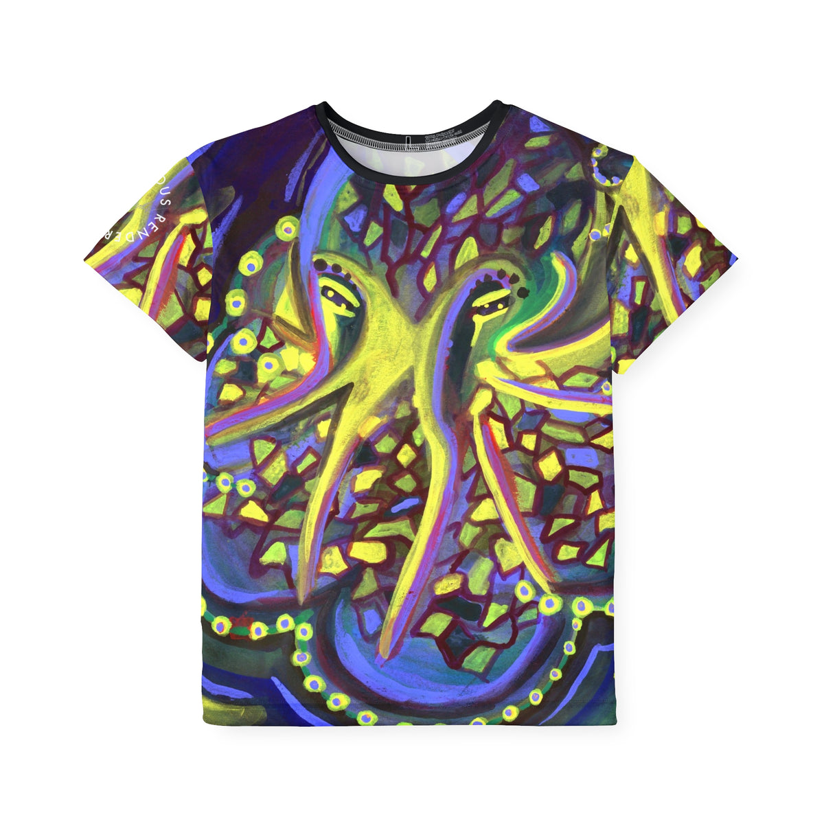 Kids Octopus Sports Jersey — Colorful Neon Sea Creature All-Over Print