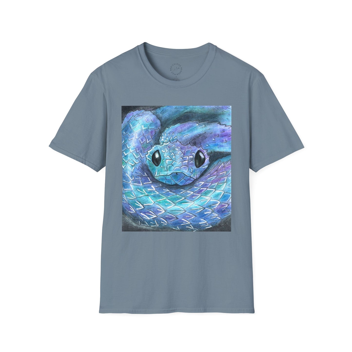 Cute Snake Unisex Softstyle Print T-Shirt