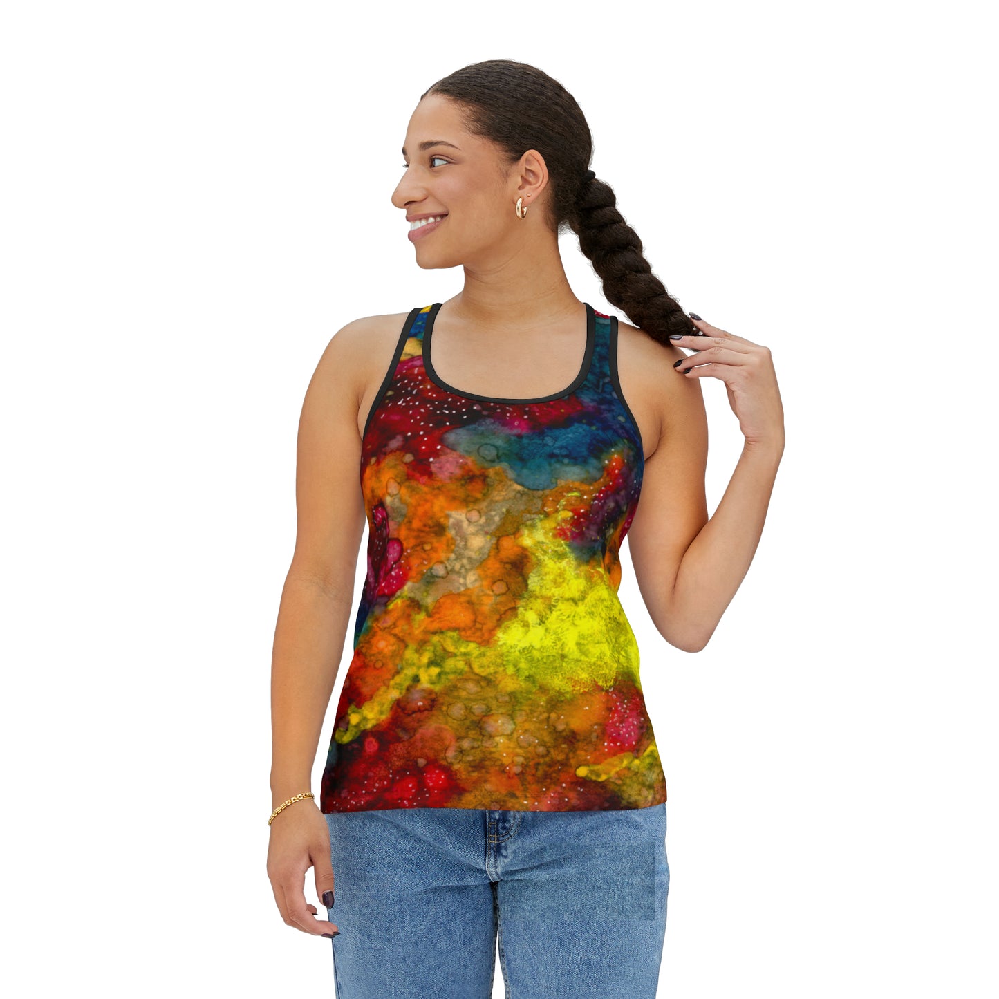 Sunset Clouds Galaxy Women's Tank Top (AOP)