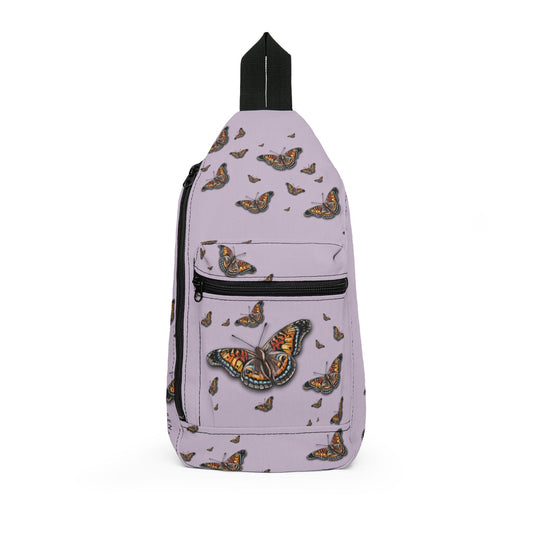 Butterfly Sling Bag – Lavender Monarch Crossbody Bag