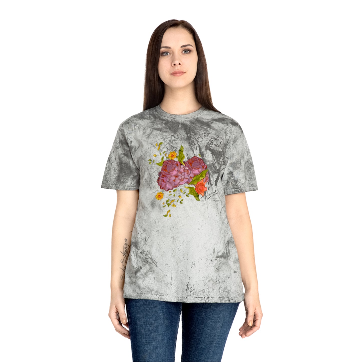 Vintage Flowers Unisex Color Blast T-Shirt