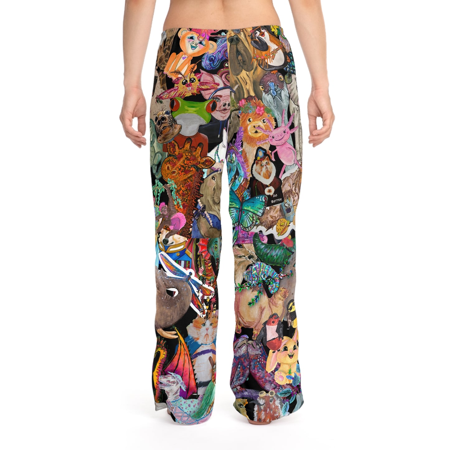 Animal Mashup Women's Pajama Pants (AOP)