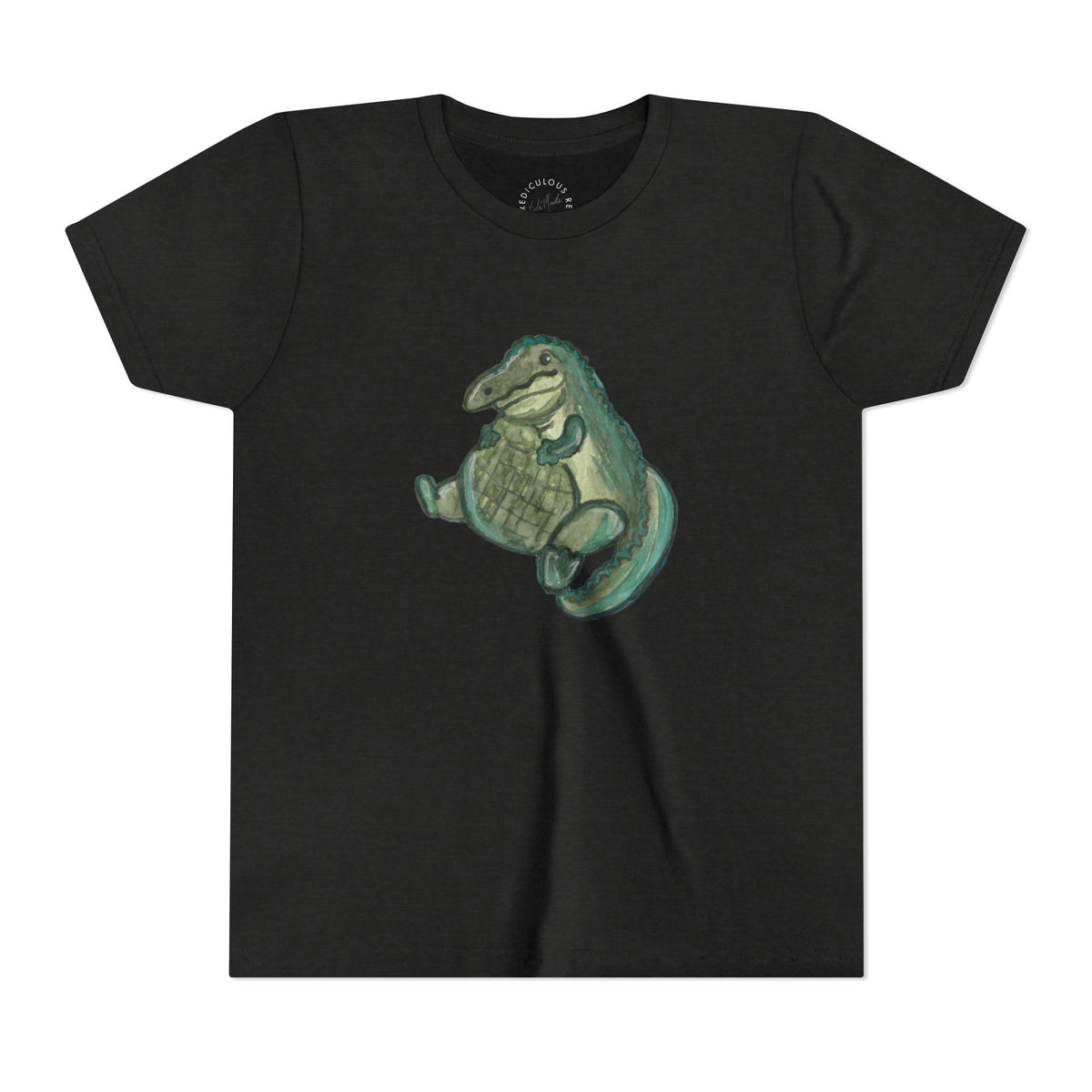 Kids T‑Shirt — Cute Chubby Alligator Graphic