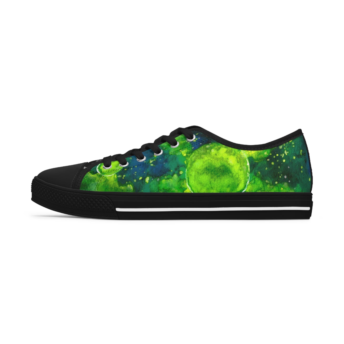 Green Galaxy Unisex Classic Low Top Sneakers Closed Toe Casual Walking Fashion Shoes