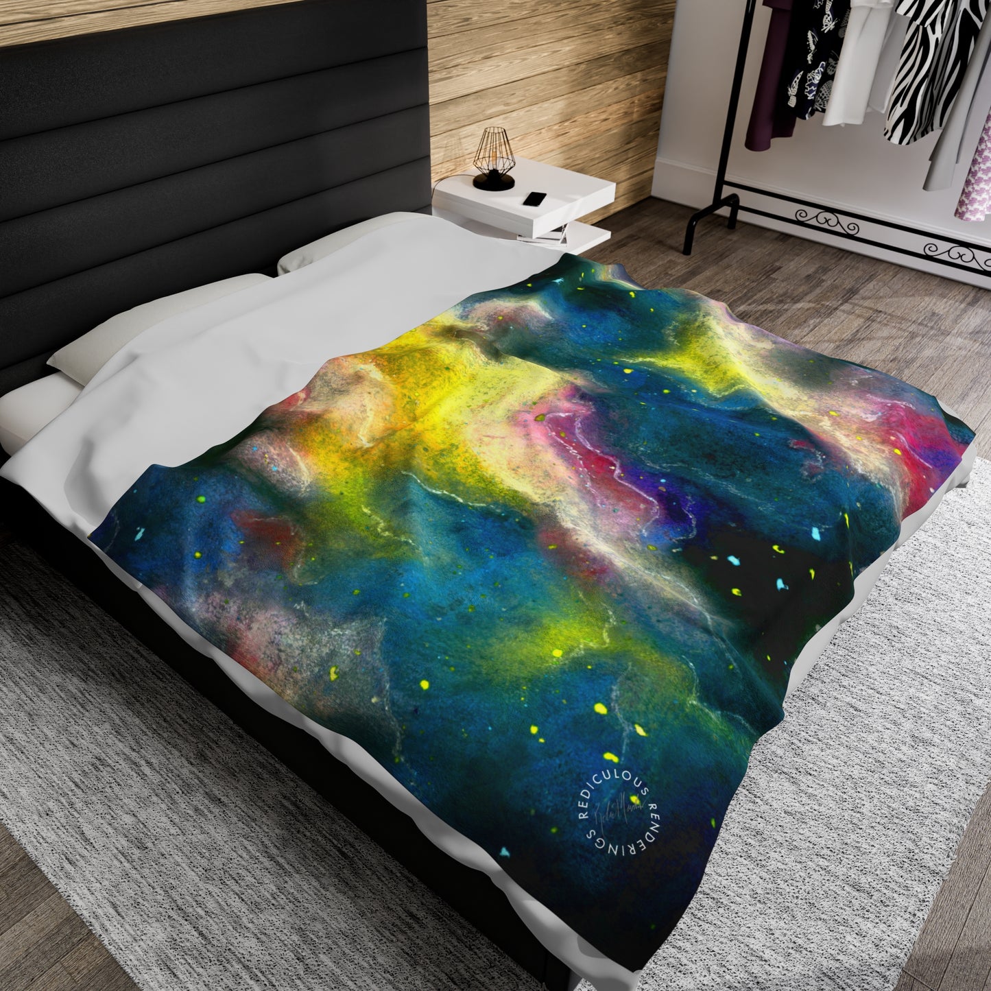 Sunrise Galaxy Velveteen Plush Blanket