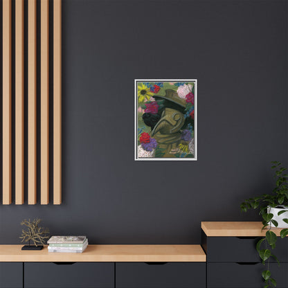 Plague Doctor and Raven Framed Wall Art