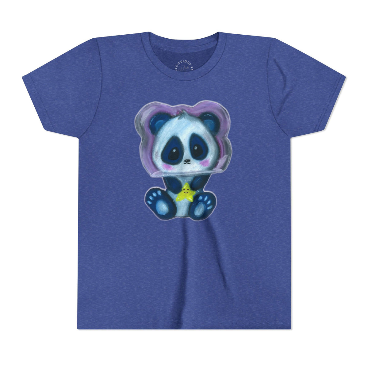 Cute Star Panda Youth Tee — Adorable Cartoon Panda Kids T-Shirt