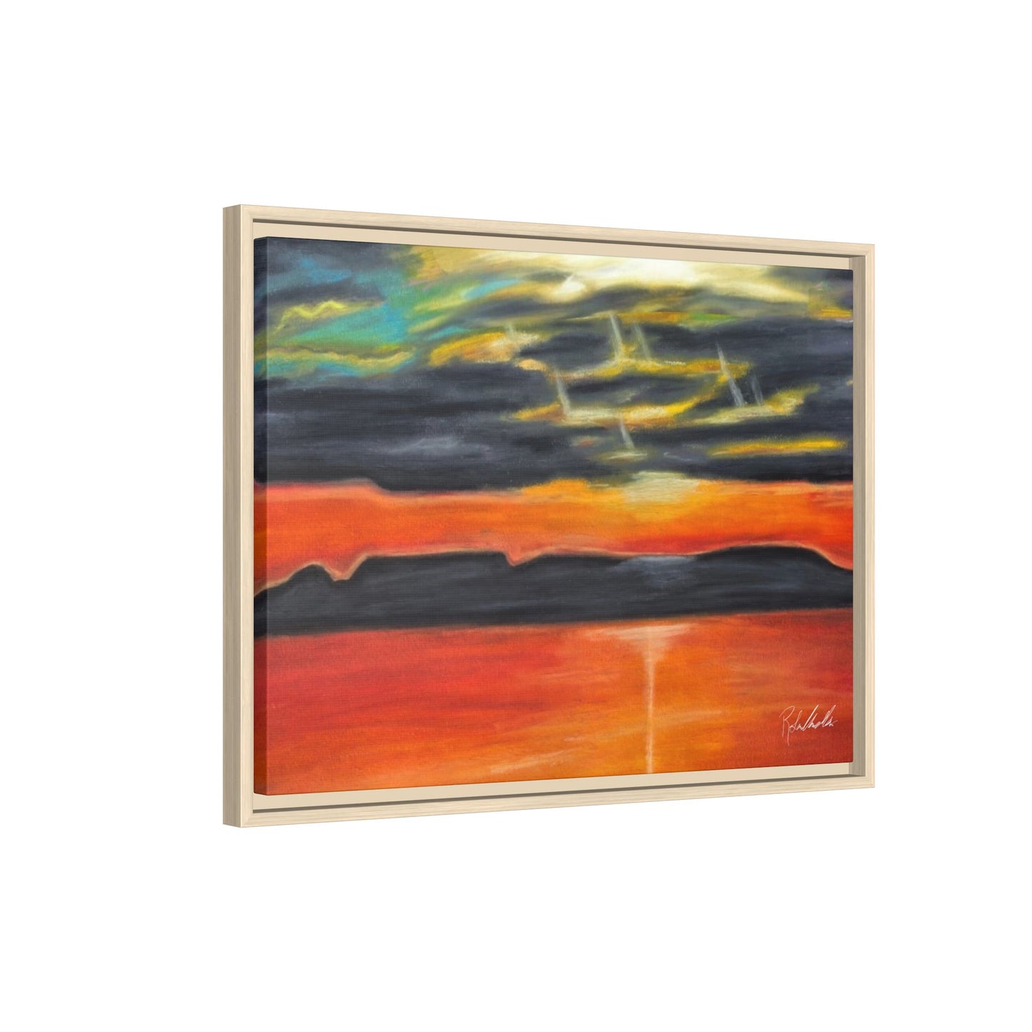 Sleeping Giant at Sunset Framed Wall Art