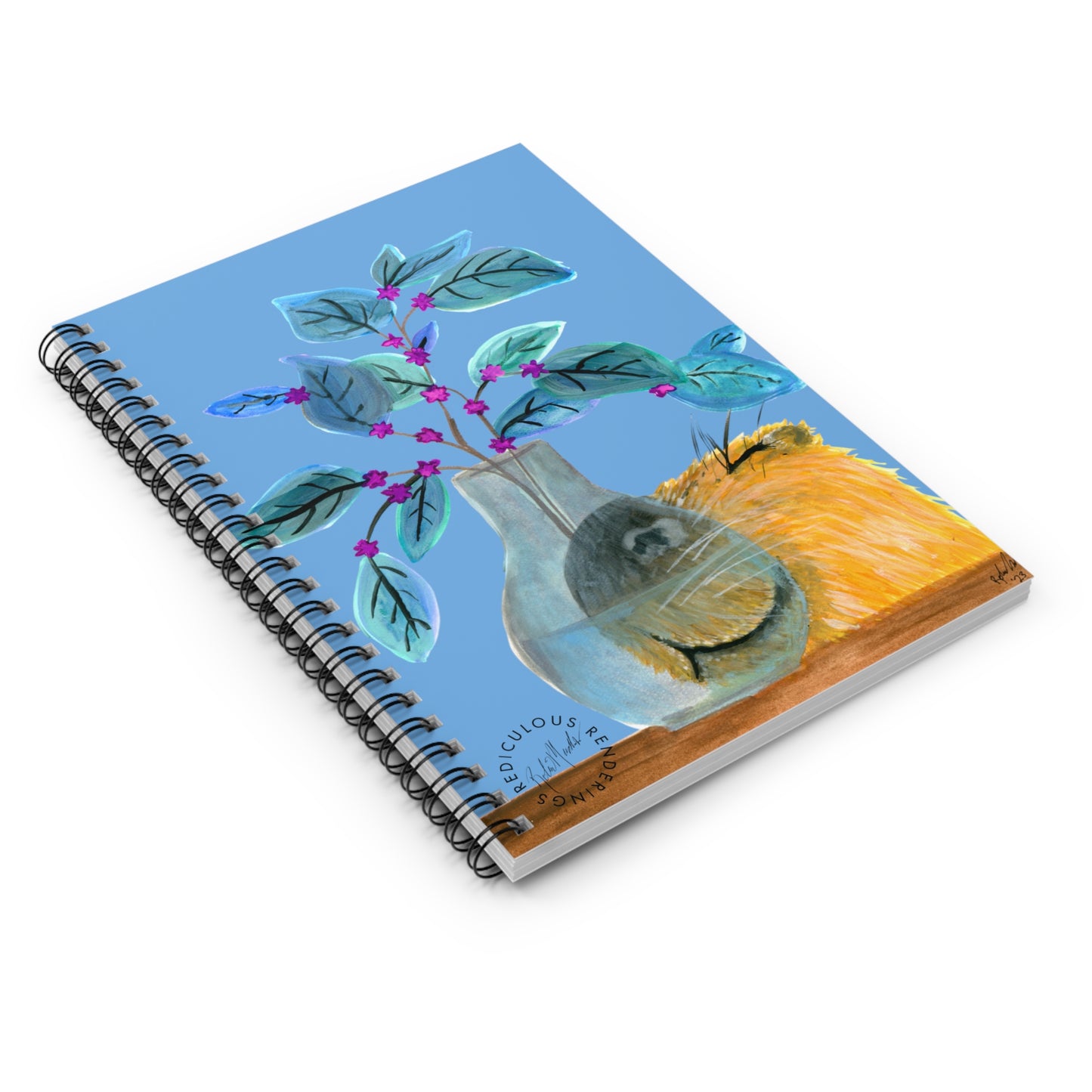 Capybura Ruled Line Notebook 118 Pages, Printed Cover