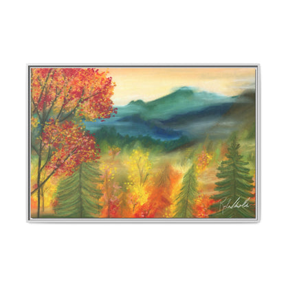 Fall Mountains Framed Wall Art