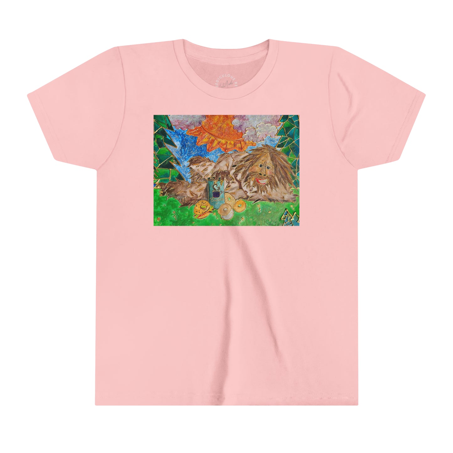 Sasquatch with background Kids T-Shirt