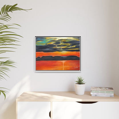 Sleeping Giant at Sunset Framed Wall Art