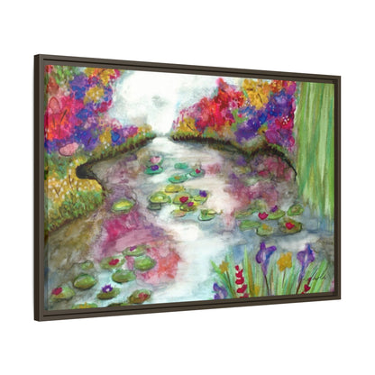 Floral Summer Pond Framed Wall Art