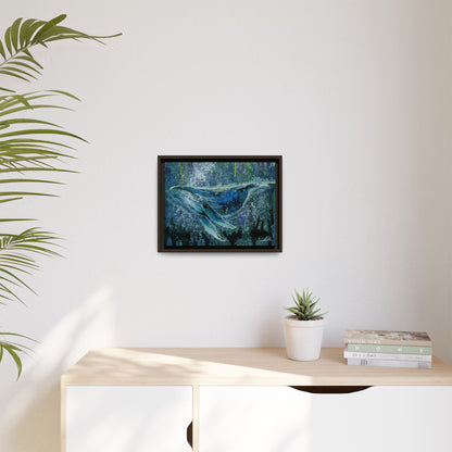 Watercolor Whale Framed Wall Art