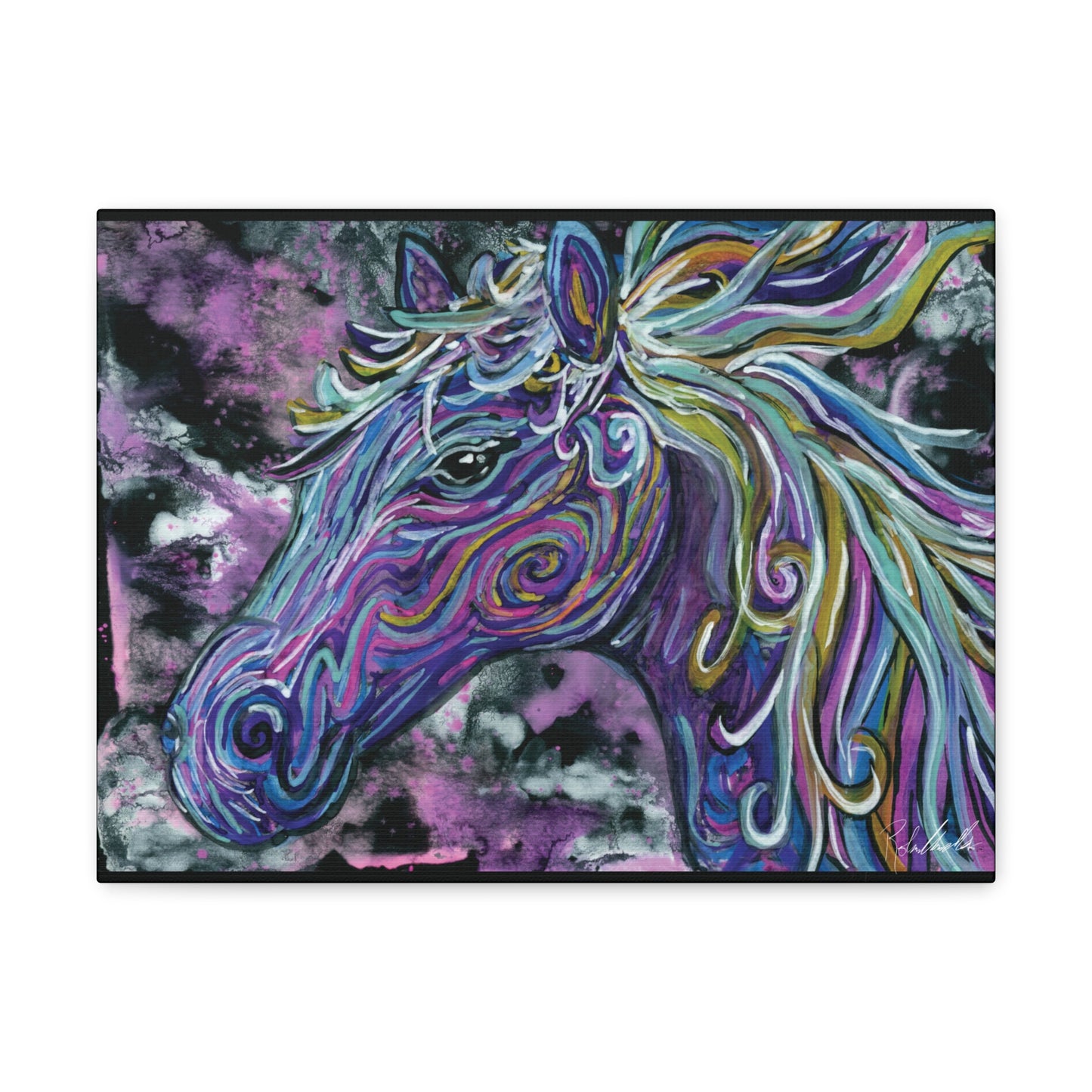 Watercolor Horse Canvas Gallery Wrap