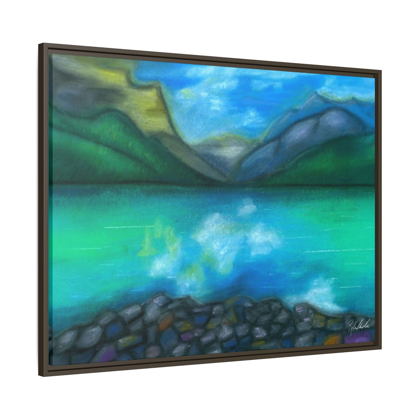 Mountain Lake Framed Wall Art