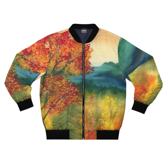 Fall Forest Men's Bomber Jacket (AOP)