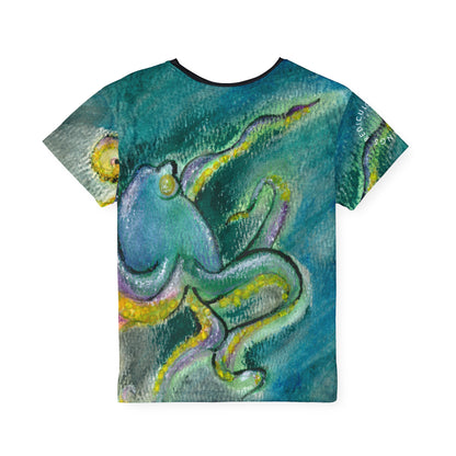 Kids Octopus Sports Jersey — Colorful Ocean Art Athletic Tee