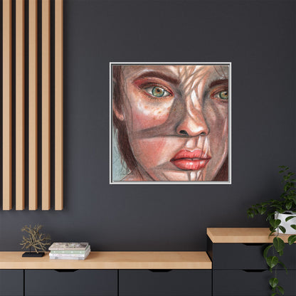 Woman In the Shadows Framed Wall Art
