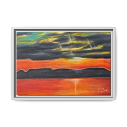 Sleeping Giant at Sunset Framed Wall Art