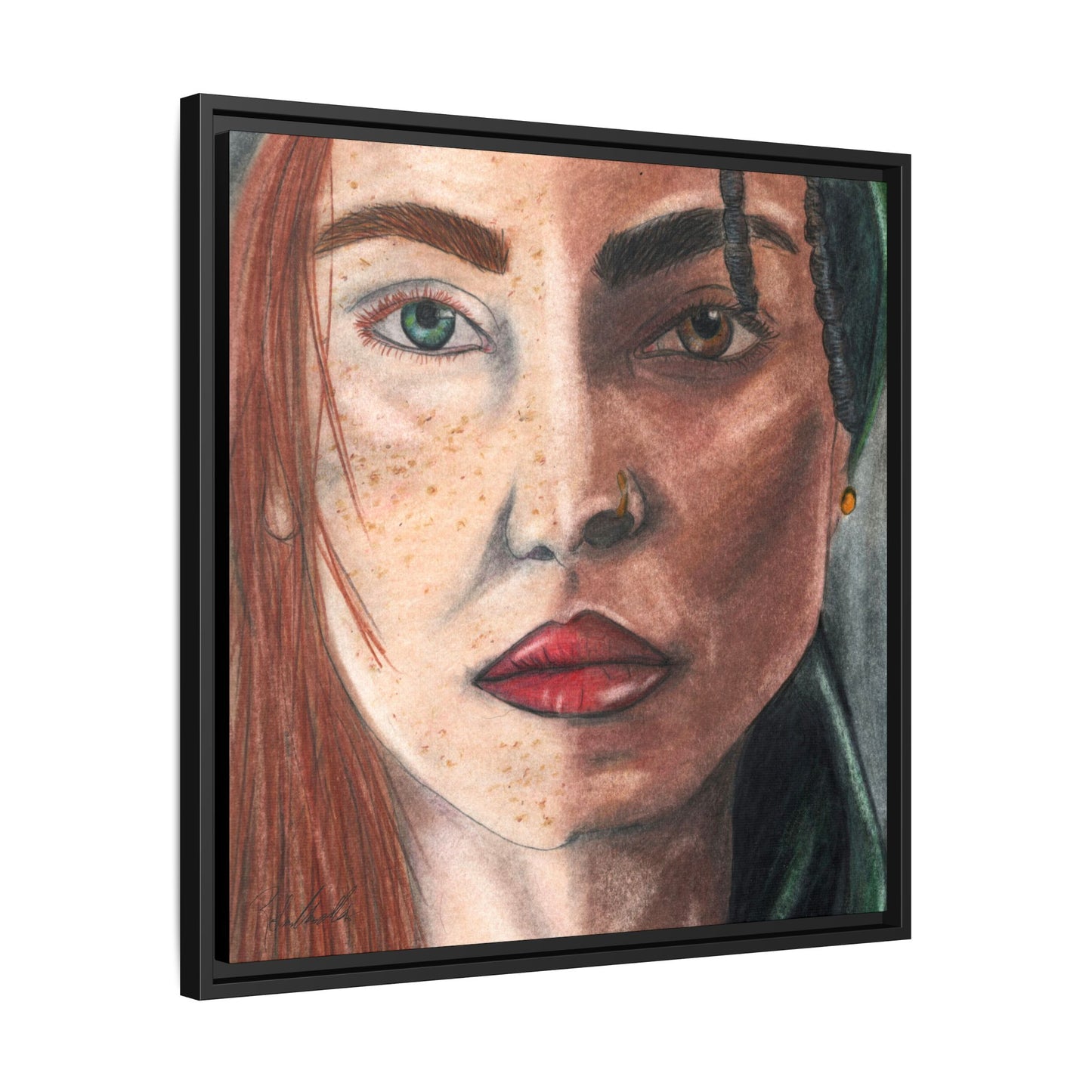 Beyond Race Woman Framed Wall Art