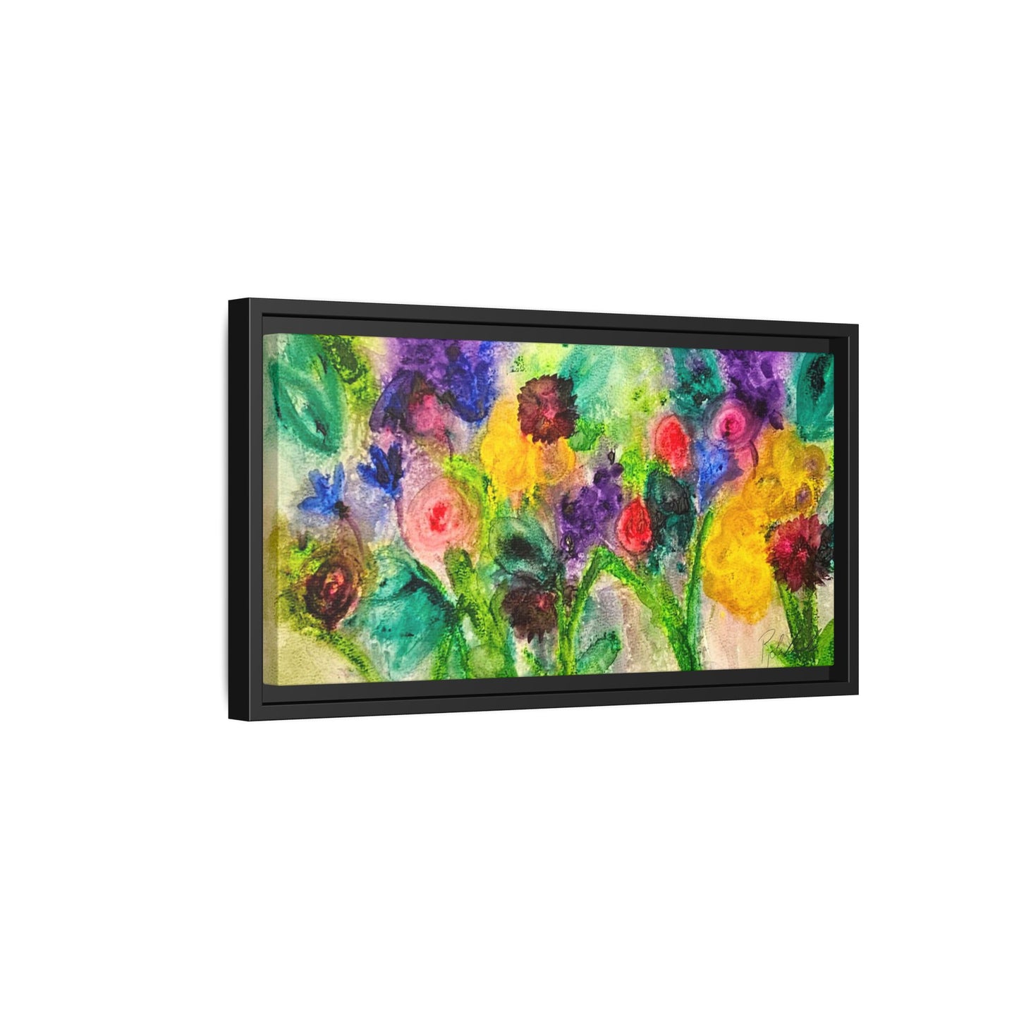 Abstract Flowers Framed Wall Art