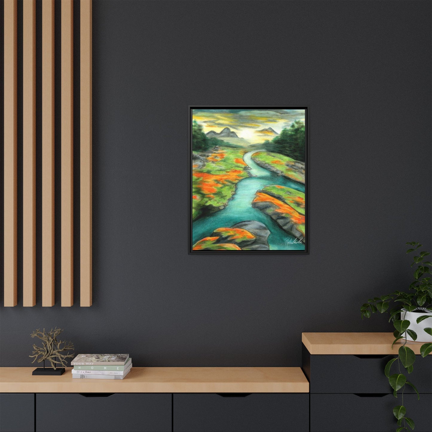 Mountain Stream Framed Wall Art