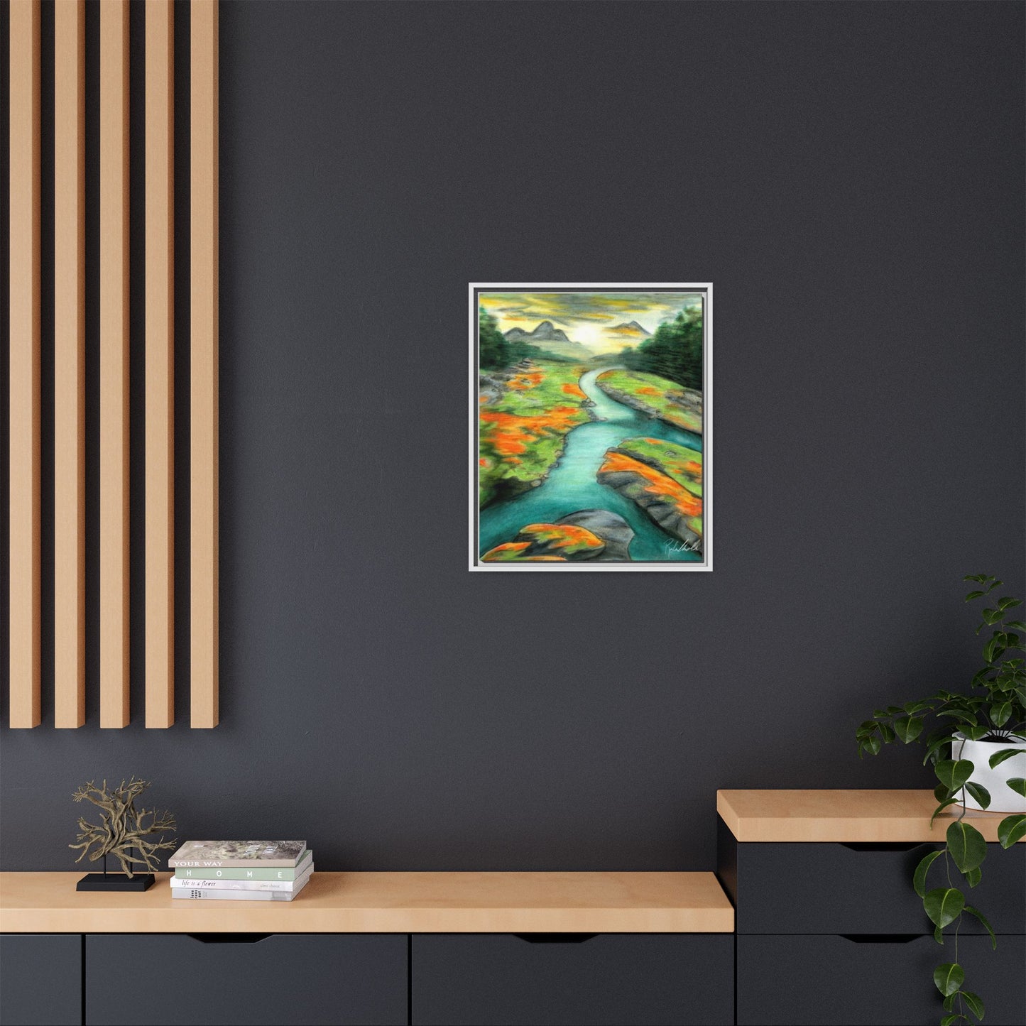 Mountain Stream Framed Wall Art