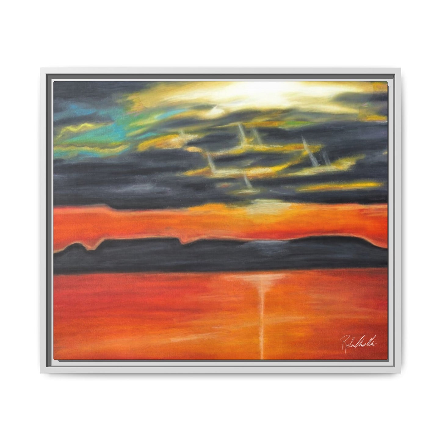 Sleeping Giant at Sunset Framed Wall Art