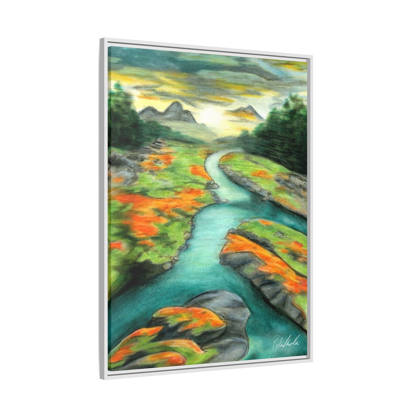 Mountain Stream Framed Wall Art