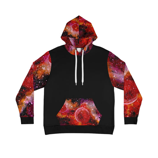 Orange Moons Galaxy Unisex Fashion Hoodie (AOP)