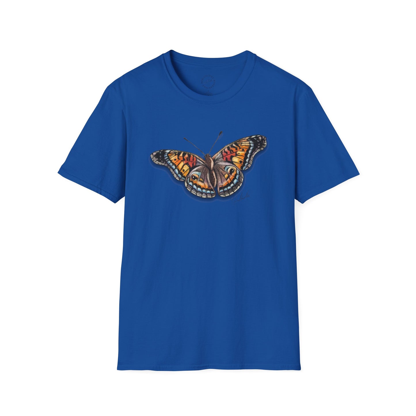 Butterfly Unisex Softstyle Print T-Shirt