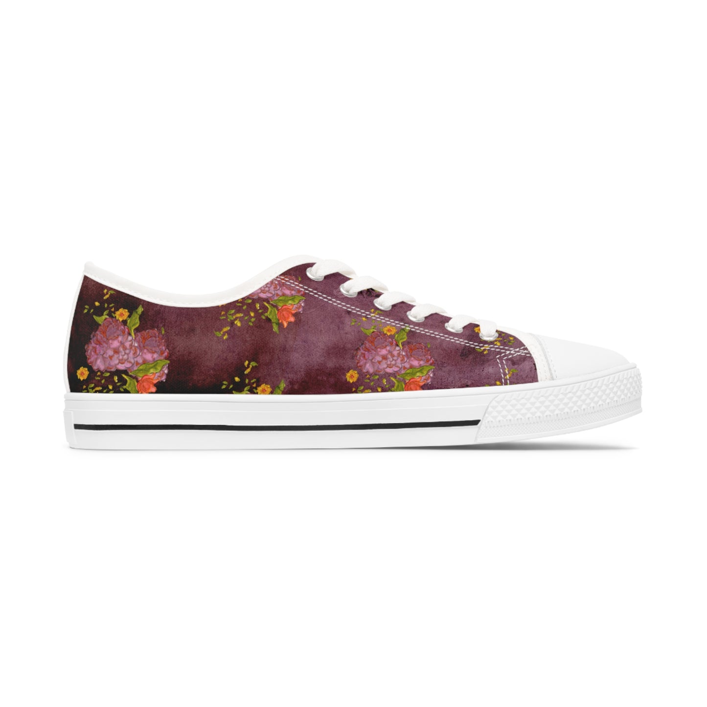 Vintage Flowers Unisex Classic Low Top Sneakers