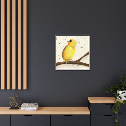 Yellow Canary Bird Framed Wall Art