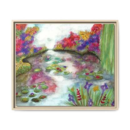Floral Summer Pond Framed Wall Art