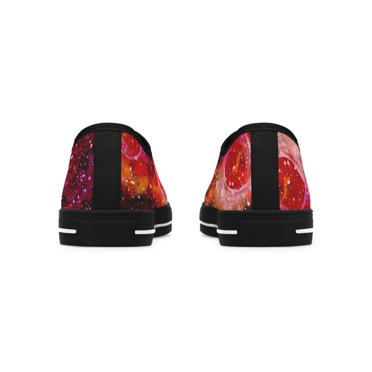 Orange Moons Galaxy Unisex Classic Low Top Sneakers