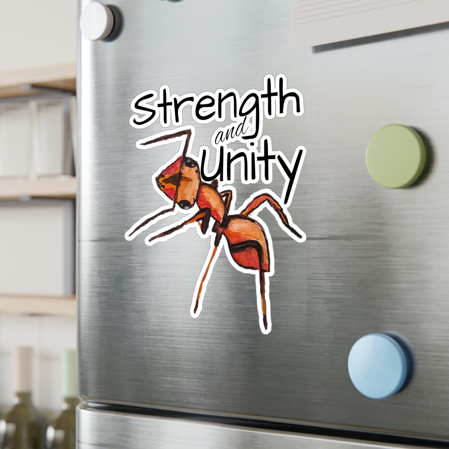 Ant Kiss Cut Vinyl Decal Water, Scratch & UV-Resistant Satin Finish Vinyl Sticker with Removable Adhesive