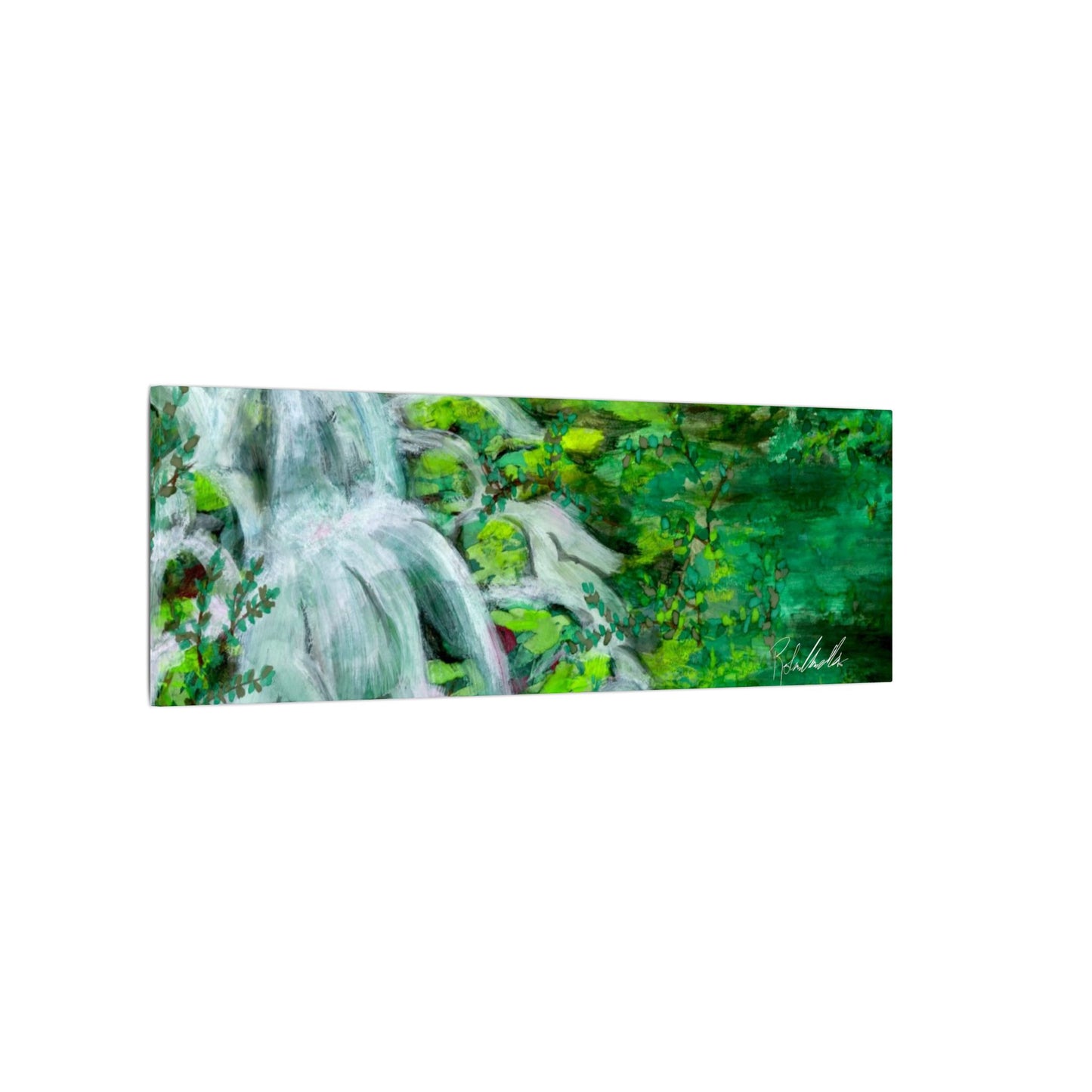 Mossy Waterfall Canvas Gallery Wrap
