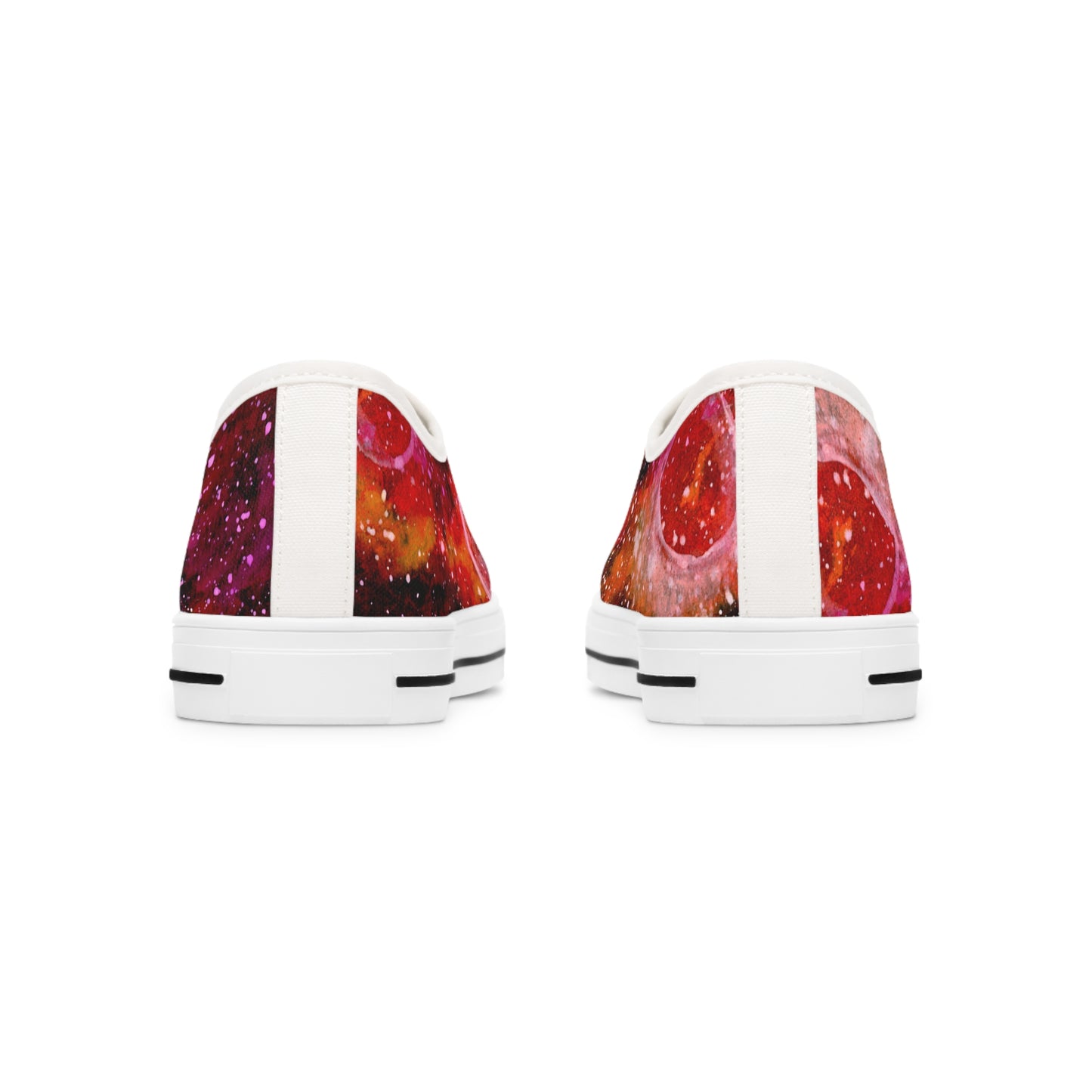 Orange Moons Galaxy Unisex Classic Low Top Sneakers