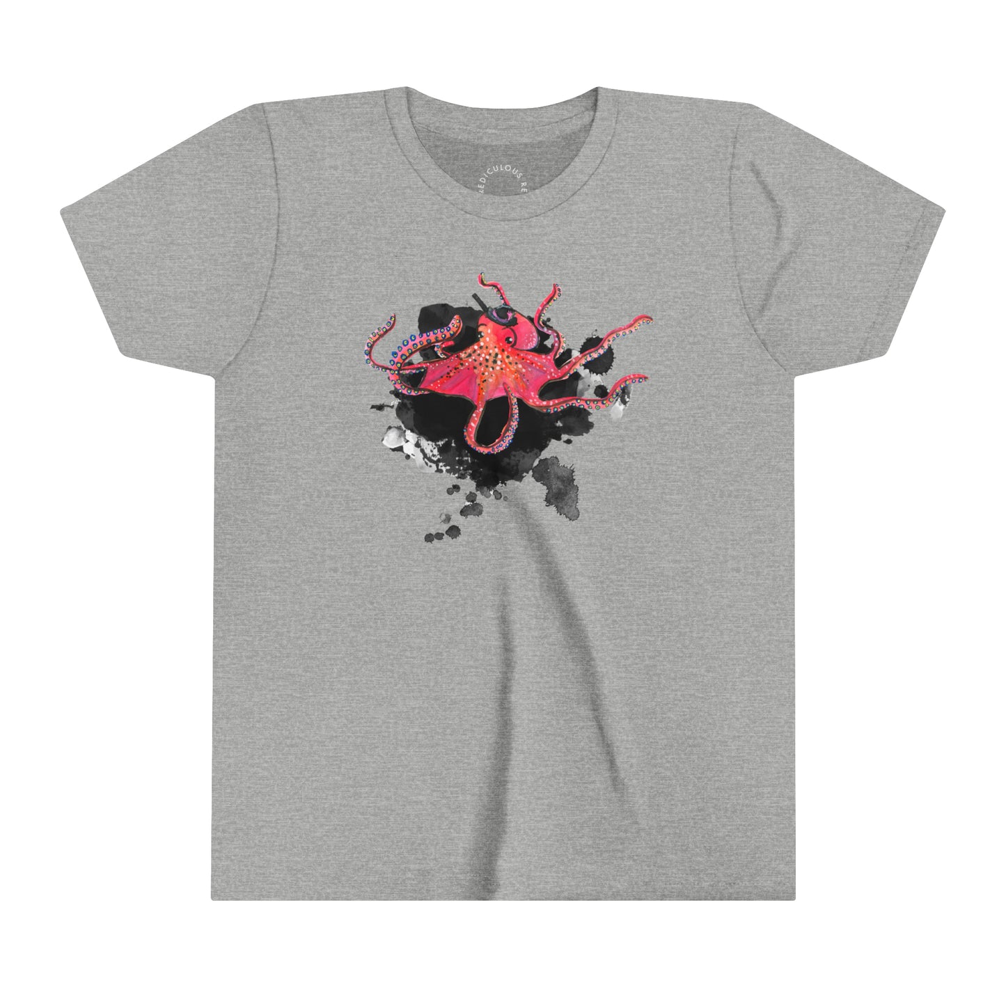 Red Octopus Kids T-Shirt