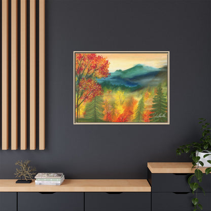 Fall Mountains Framed Wall Art