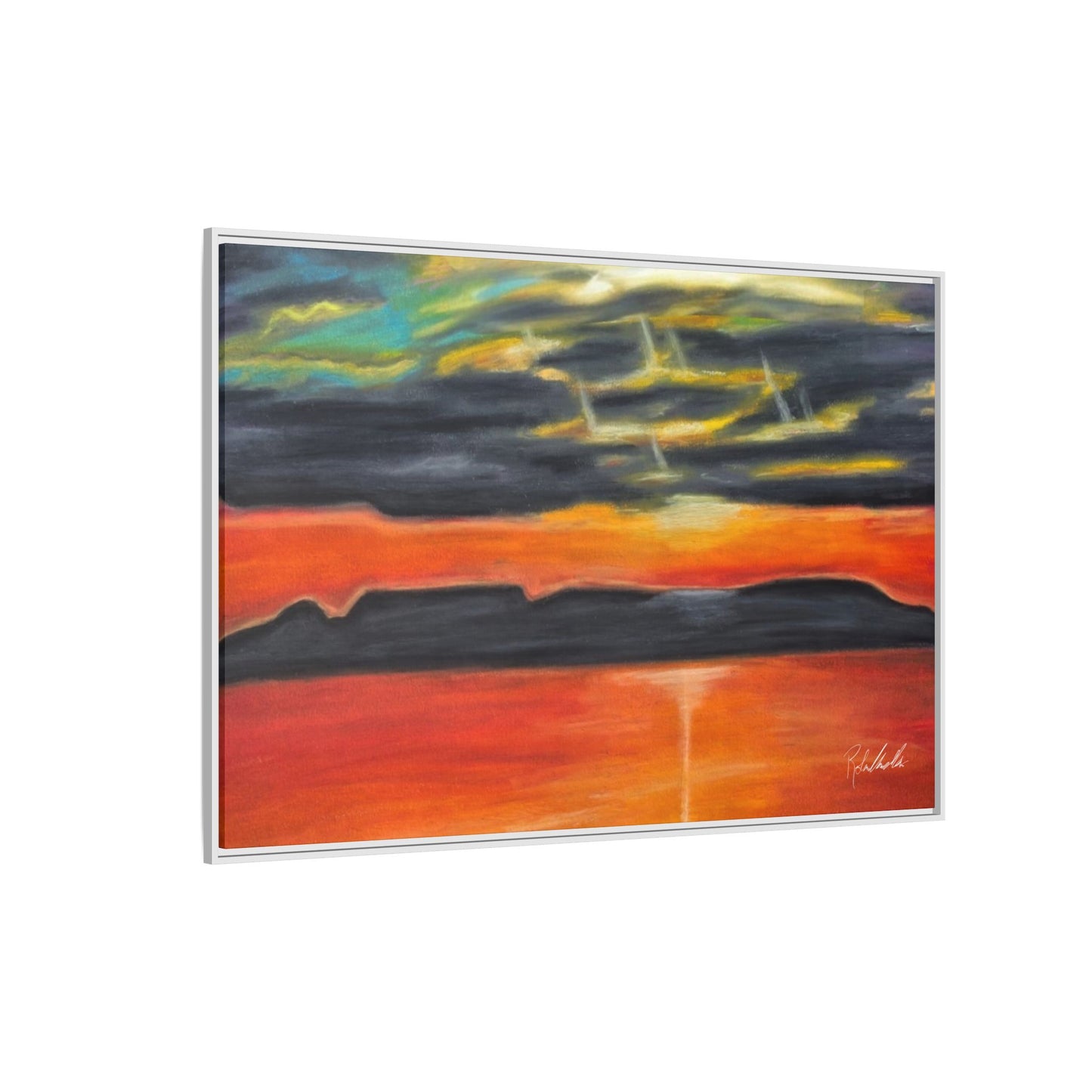 Sleeping Giant at Sunset Framed Wall Art