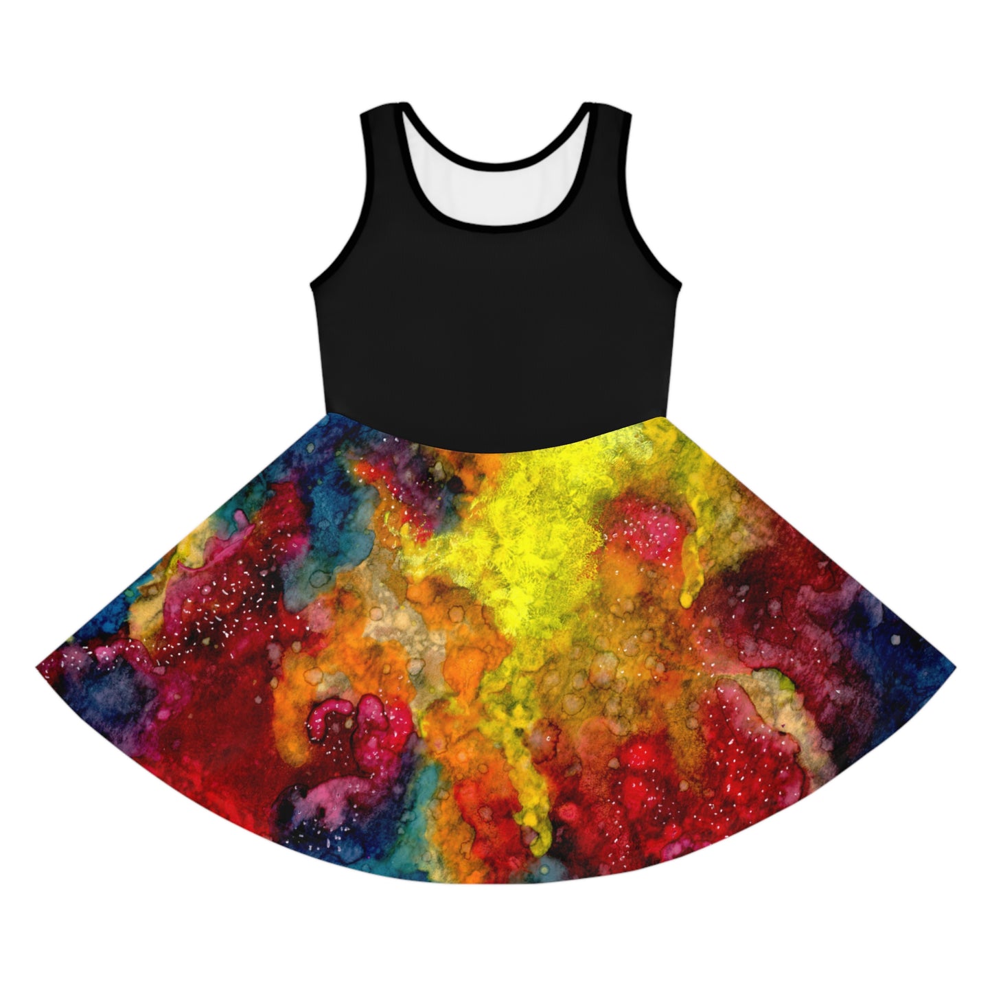 Sunset Clouds Galaxy Girls' Sleeveless Sundress (AOP)