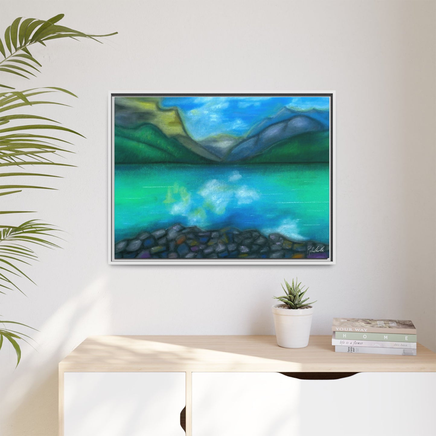 Mountain Lake Framed Wall Art