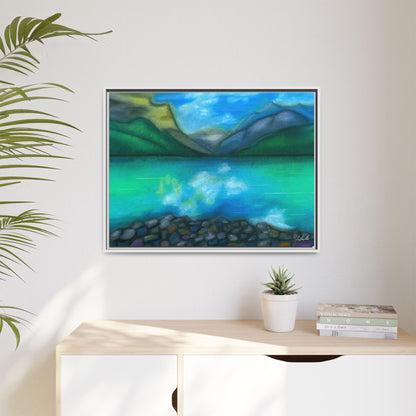 Mountain Lake Framed Wall Art